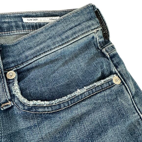 2/$25 Anthropologie Edwin Elin Jeans Midrise Crop Jeans Denim Fall Sz 27 - Picture 7 of 10